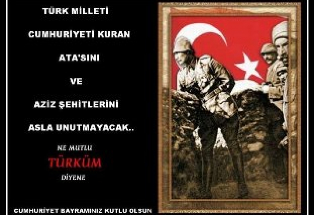 29 EKİM CUMHURİYET BAYRAMI KUTLU OLSUN